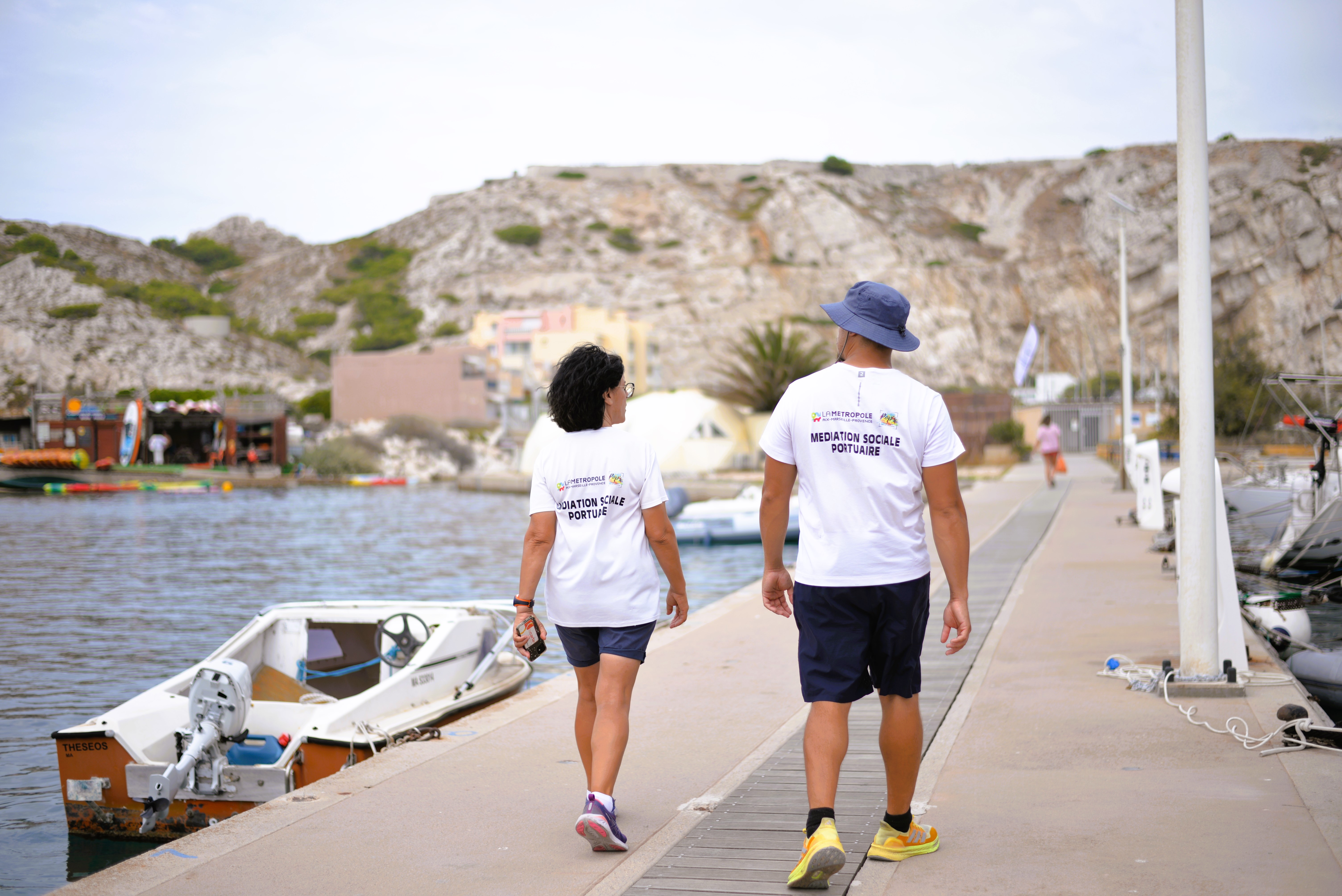 Médiateurs POPS sur le port de Marseille