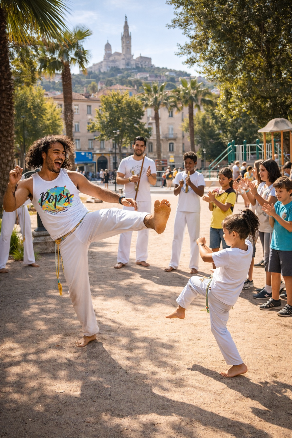 Sport POPS sur le terrain, atelier en extérieur